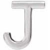 Sterling Silver Single Initial J Earring Siddiqui Jewelers