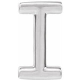 Sterling Silver Single Initial I Earring Siddiqui Jewelers