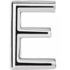 Sterling Silver Single Initial E Earring Siddiqui Jewelers