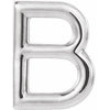 Sterling Silver Single Initial B Earring Siddiqui Jewelers