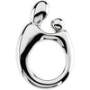 14K White 20.25x13.5 mm Mother and Child® Slide Pendant - Siddiqui Jewelers