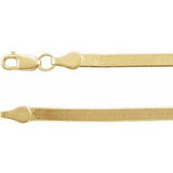 14K Yellow 2.8 mm Flexible Herringbone 7" Chain Siddiqui Jewelers
