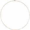 14K Rose 1.95 mm Elongated Flat Link 20" Chain-Siddiqui Jewelers