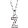 14K White .03 CTW Natural Diamond Petite Initial Z 16-18" Necklace Siddiqui Jewelers