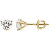 14K Yellow 1 1/2 CTW Diamond Earrings -Siddiqui Jewelers