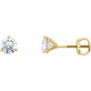 14K Yellow 3/4 CTW Diamond Earrings -Siddiqui Jewelers