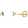 14K Yellow 1/5 CTW Diamond Earrings -Siddiqui Jewelers