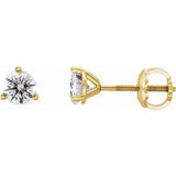 14K Yellow 1/2 CTW Diamond Earrings -Siddiqui Jewelers