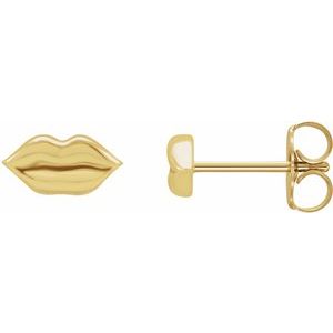 14K Yellow Lip Single Earring Siddiqui Jewelers