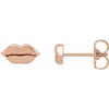 14K Rose Lip Single Earring Siddiqui Jewelers