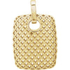 14K Yellow Pierced Style Pendant - Siddiqui Jewelers