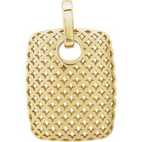 14K Yellow Pierced Style Pendant - Siddiqui Jewelers