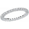 Platinum 1 CTW Diamond Eternity Band Size 6 - Siddiqui Jewelers