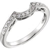 14K White 1/5 CTW Diamond Band - Siddiqui Jewelers