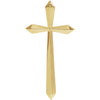 14K Yellow 38x18.5 mm Elongated Cross Pendant - Siddiqui Jewelers