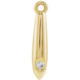 14K Yellow .03 CTW Diamond Geometric Dangle - Siddiqui Jewelers