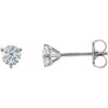 Platinum 1/2 CTW Diamond Stud Earrings - Siddiqui Jewelers