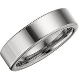 Tungsten 6 mm Flat Band Size 9 - Siddiqui Jewelers