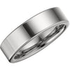 Tungsten 6 mm Flat Band Size 10 - Siddiqui Jewelers