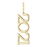 14K Yellow 2021 Year Pendant/Charm Siddiqui Jewelers