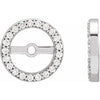 Platinum 1/10 CTW Diamond Earring Jackets with 6.1 mm ID-Siddiqui Jewelers