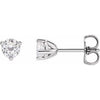 Sterling Silver 3.2 mm Round Stuller Lab-Grown Moissanite‚Ñ¢ Earrings Siddiqui Jewelers