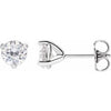 Platinum 5 mm Round Stuller Lab-Grown Moissanite‚Ñ¢ Earrings Siddiqui Jewelers