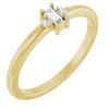 14K Yellow .08 CTW Natural Diamond Stackable Ring Siddiqui Jewelers