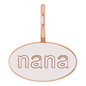 14K Rose "Nana" Charm/Pendant Siddiqui Jewelers
