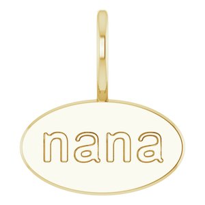 14K Yellow "Nana" Charm/Pendant Siddiqui Jewelers