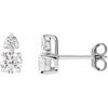 14K White 1 CTW Lab-Grown Diamond Earrings  Siddiqui Jewelers