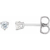 14K White 1/5 CTW Natural Diamond Friction Post Earrings Siddiqui Jewelers