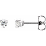 14K White 1/4 CTW Natural Diamond Earrings Siddiqui Jewelers