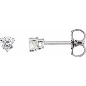 14K White 1/4 CTW Natural Diamond Earrings Siddiqui Jewelers
