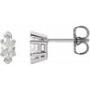 Sterling Silver 1/2 CTW Natural Diamond Earrings Siddiqui Jewelers