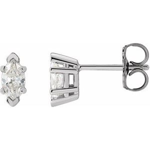 Sterling Silver 1/2 CTW Natural Diamond Earrings Siddiqui Jewelers