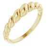 10K Yellow Rope Dome Ring Siddiqui Jewelers