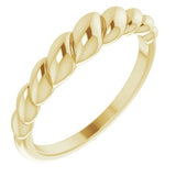 10K Yellow Rope Dome Ring Siddiqui Jewelers