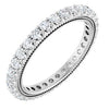 Platinum 9/10 CTW Natural Diamond Eternity Band Size 7 Siddiqui Jewelers