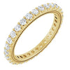 14K Yellow 9/10 CTW Natural Diamond Eternity Band Size 7 Siddiqui Jewelers