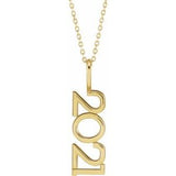 14K Yellow 2021 Year 16-18" Necklace Siddiqui Jewelers