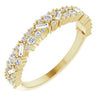 14K Yellow 3/8 CTW Natural Diamond Scattered Stone Anniversary Band Siddiqui Jewelers