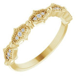 14K Yellow .05 CTW Natural Diamond Anniversary Band Siddiqui Jewelers