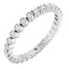 Platinum 1/2 CTW Natural Diamond Reversible Eternity Band Size 7 Siddiqui Jewelers