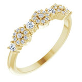 14K Yellow 1/4 CTW Natural Diamond Halo-Style Anniversary Band Siddiqui Jewelers