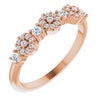 14K Rose 1/4 CTW Natural Diamond Halo-Style Anniversary Band Siddiqui Jewelers