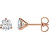14K Rose 1 CTW Lab-Grown Diamond Stud Earrings Siddiqui Jewelers