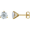 14K Yellow 2 CTW Lab-Grown Diamond Stud Earrings Siddiqui Jewelers