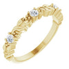 14K Yellow 1/5 CTW Natural Diamond Sculptural Anniversary Band Siddiqui Jewelers