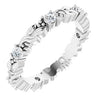 14K White 3/8 CTW Natural Diamond Eternity Band Size 7.5 Siddiqui Jewelers